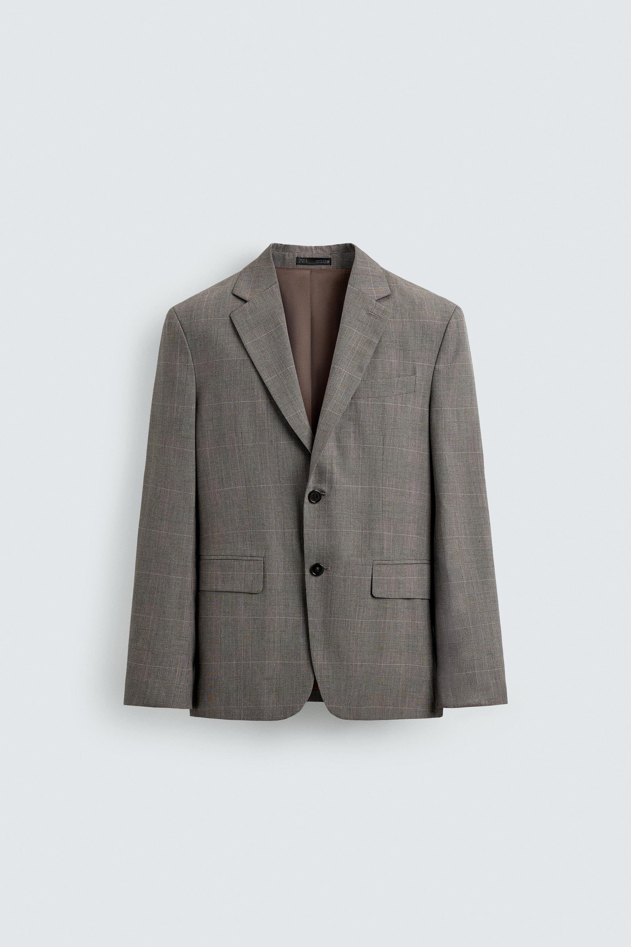 PLAID SUIT BLAZER